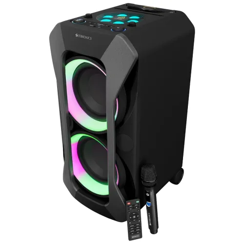 Image of Zebronics Trolley DJ Speaker, 180W, AURACAST Technology, Upto 5h Playtime