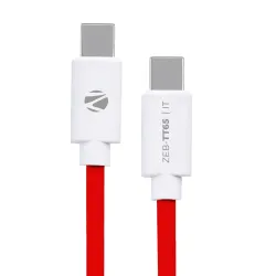 ZEBRONICS Tt65 Type C - Type C Cable, 65 Watts Pd