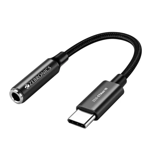 Image of ZEBRONICS Type-C to 3.5mm Audio Converter