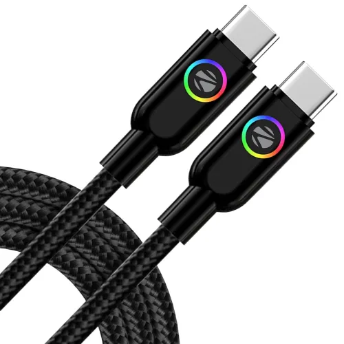Image of Zebronics Wattz 60CC3 Type-C to Type-C Braided Cable