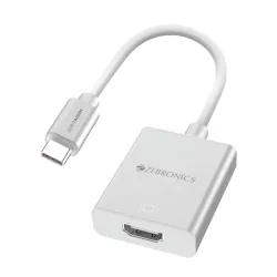 ZEBRONICS Type C to HDMI Converter - HDMI 4K, 15cm Cable