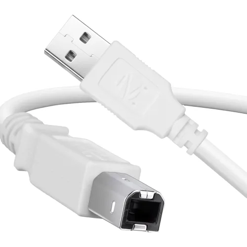 Image of Zebronics USB Type-A to Type-B Printer Cable, 5 Meters, 480Mbps High-Speed Transfer, Nickel-Plated Connectors, Full Copp