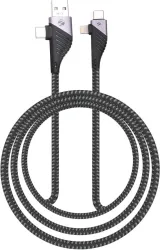 ZEBRONICS USB Type C Cable 2 A 1 m ZEB-UCLC65B (Compatible with Mobile, Tablet, Computer, Black, One Cable, USB Type C To USB Type C, 65 W)