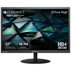 ZEBRONICS V22HD+LED, 22 Inch (55.8cm) LED Monitor, Dual HDMI & VGA Input