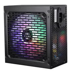 ZEBRONICS VS600Z 600W Premium Power Supply with Silent 120mm RGB Fan, Long Flat Cables, PCIe x 1, SATA x 4, 12V 36A (Max