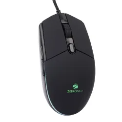ZEBRONICS WAR M, Wired Gaming Mouse with 6 Buttons, High Precision Sensor, up to 4200 DPI, Gold Plated USB Interface, Br