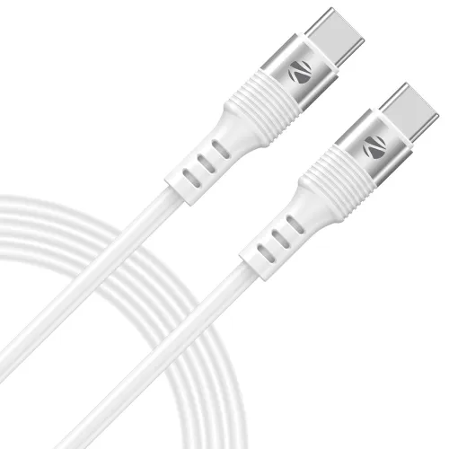 Image of Zebronics Wattz Type-C to Type-C Soft Silicone Cable