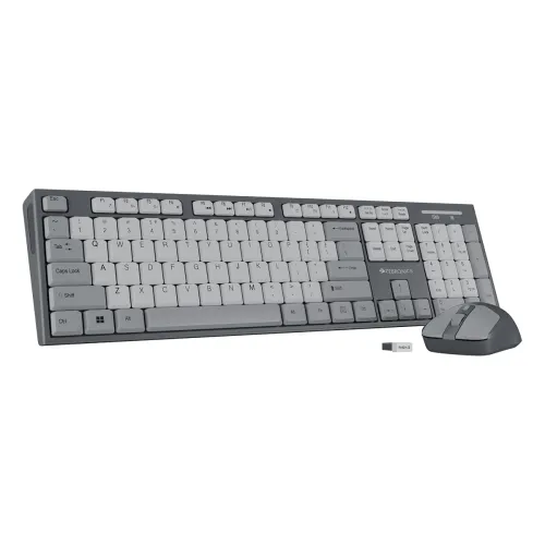Image of Zebronics Wireless Keyboard & Mouse Combo, 104 UV-Printed Keys, ₹ Key