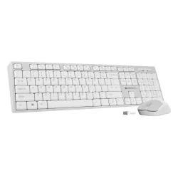 Zebronics Wireless Keyboard & Mouse Combo, 104 UV-Printed Keys, ₹ Key, 12 Multimedia Keys, Retractable Stand, 4 Button M