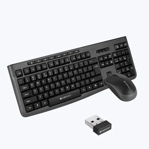 Image of Zebronics Wireless Keyboard & Mouse Combo
