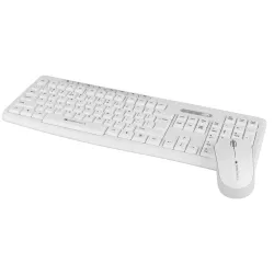 Zebronics Wireless Keyboard & Mouse Combo, 112 UV-Printed Keys, ₹ Key, 8 Multimedia Keys, Retractable Stand, 3 Button Mo