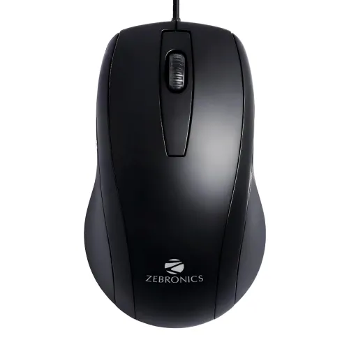 Image of Zebronics Zeb-Alex Wired USB Optical Mouse with 3 Buttons