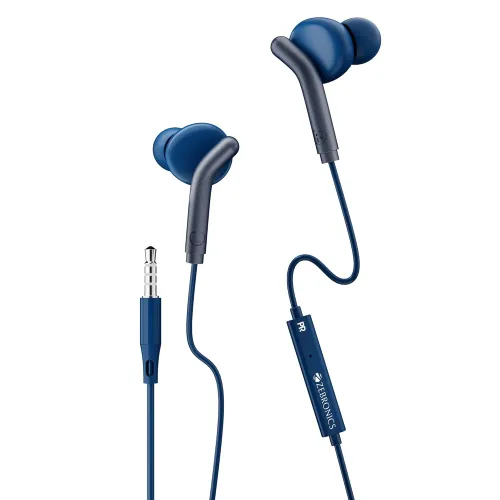 Image of ZEBRONICS Zeb-Bro in Ear Wired Earphones with Mic, 3.5mm Audio Jack