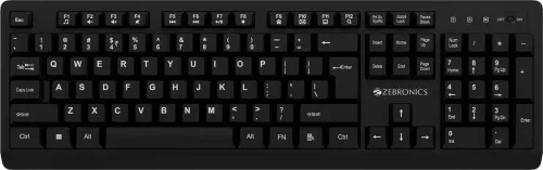 Image of ZEBRONICS Zeb-Companion 116-K Wireless Standard Desktop Keyboard Compatible with Desktop, Laptop (Black)