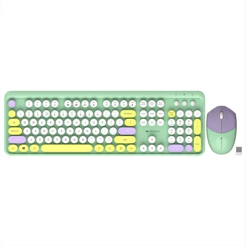 Image of ZEBRONICS Zeb-Companion 301 (Garden) Wireless Standard Desktop Keyboard Compatible with Desktop, iPad, Laptop, Mac, Tabl