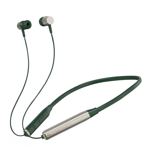 Image of ZEBRONICS Zeb-Evolve Earphones – BT v5.0, Green
