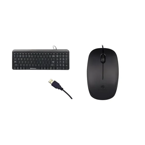 Image of ZEBRONICS Zeb-Glide Wired Multimedia Keyboard with Rupee Key, Plug & Play