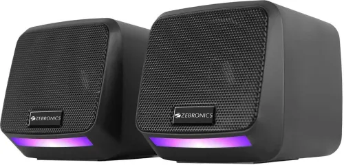 Image of ZEBRONICS ZEB-IGLOO 1 (Black) 8 W Laptop /Desktop Speaker (Black, 2.0 Channel)