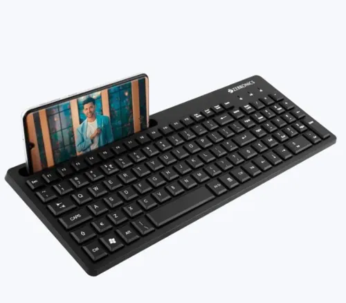 Image of ZEBRONICS Zeb-K36 Wired USB Keyboard – Multi-color, Black