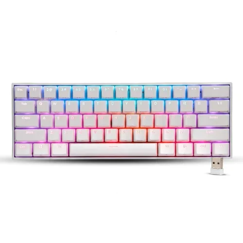 Image of ZEBRONICS Zeb-MAX NINJA 61 keys wireless mechanical keyboard with 3 Bluetooth connections