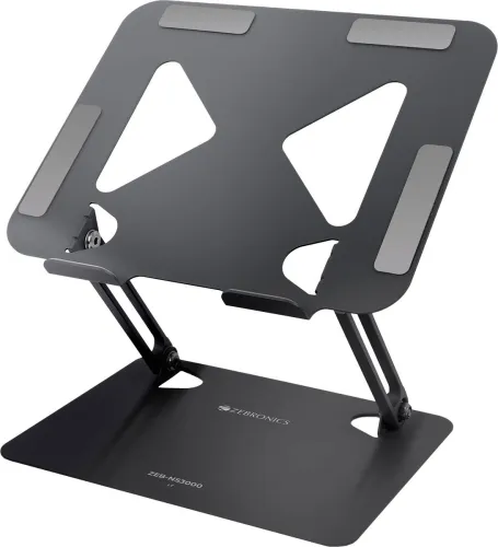 Image of ZEBRONICS Zeb-NS3000 Steel Desk Stand Laptop Stand