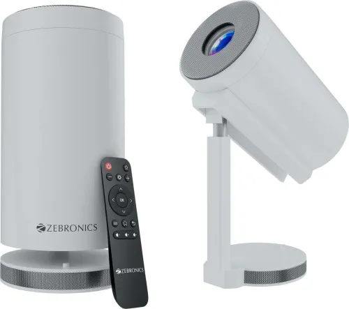 Image of Zebronics Zeb-Pixa Play 30 – 1080p Portable Projector, 2800 Lumens, White