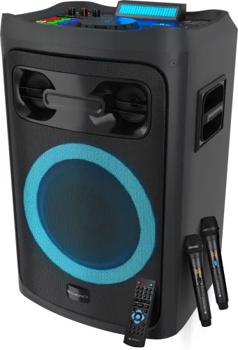 Image of ZEBRONICS Zeb - Riser (ZEB-WSPK 4) 210 W Bluetooth Party Speaker (Black, Mono Channel)