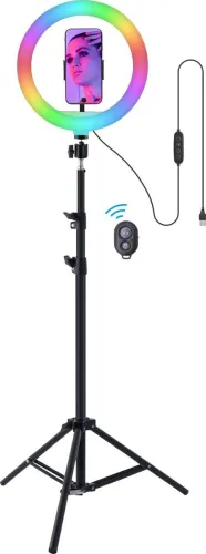 Image of ZEBRONICS ZEB-RL10 Ring Flash (Black)