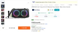 ZEBRONICS Zeb-Thump  45 W Bluetooth Party Speaker