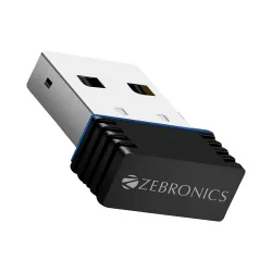Zebronics ZEB-USB150WF1 150Mbps Wireless WiFi USB Mini Adapter