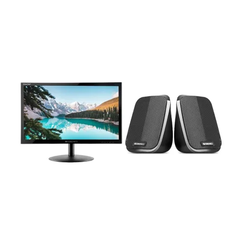 Image of ZEBRONICS Zeb-V19Hd 18.5 Inch Led Monitor with Supporting Hdmi