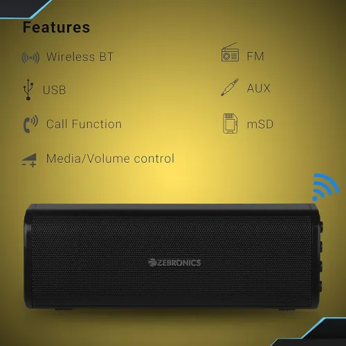 Image of Zebronics ZEB-VITA Wireless Bluetooth 10W Portable Bar Speake
