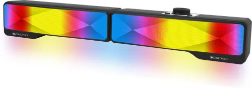 Image of ZEBRONICS Zeb Wonder Bar 20 RGB Lights Computer speaker with detachable 2 in 1 design 10 W