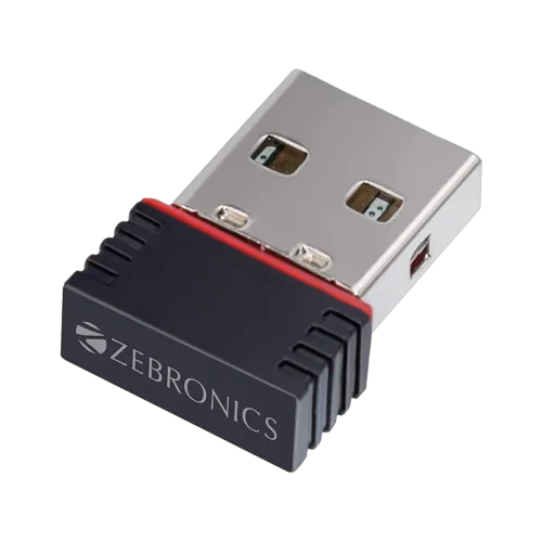 Image of ZEBRONICS ZEB-USB150WF1 WiFi Mini USB Adapter (Black)