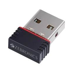 ZEBRONICS ZEB-USB150WF1 WiFi Mini USB Adapter (Black)