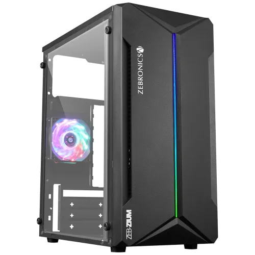 Image of ZEBRONICS ZIUM Mid-Tower Gaming Cabinet