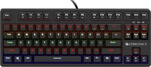 Image of ZEBRONICS Zeb-Max V2 Wired Gaming Keyboard (Black)