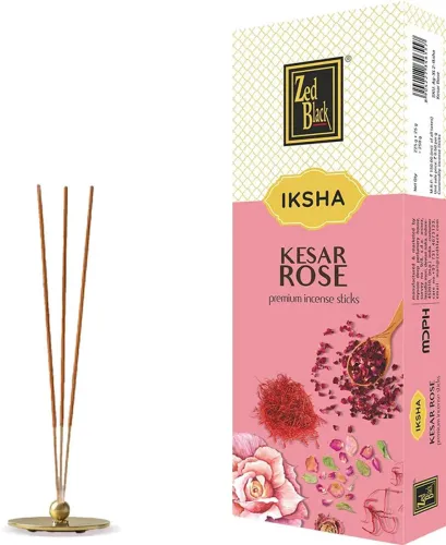 Image of Zed Black Iksha Kesar Rose Premium Incense Sticks