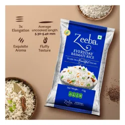 Zeeba Everyday Basmati Rice, 5 Kg