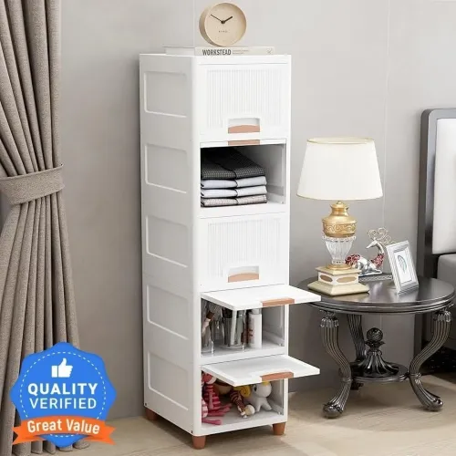 Image of Zeekty 3 Layer Plastic Free Standing Drawer Organizer