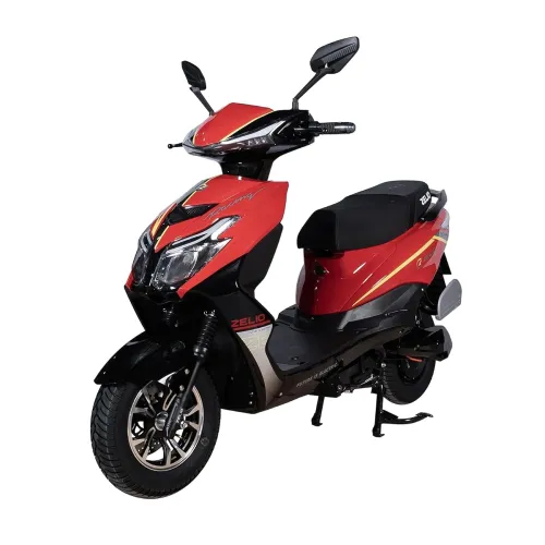 Image of ZELIO GRACYi Electric Scooter, Lead Acid Battery, Red/Black