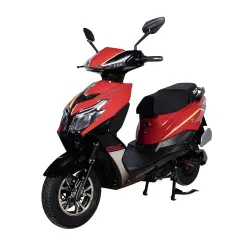 ZELIO GRACYi Electric Scooter | 60V/32AH Lead Acid Battery | 55-60 km Range | Non-RTO | Single Disc Brake | 4-5Hrs Charging | Alloy Wheels (Red/Black)