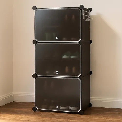 Image of Zemic Plastic Shoe Rack (6 Shelf)