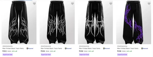 Image of Zen1fashion Men's Track Pants starting @ ₹353