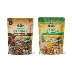 Zenko Ancient Grain Granola, Chocolate Trail Mix 300g Each Pack of 2