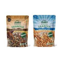 ZENKO Ancient Grain Granola, Chocolate Trail Mix 300g Each, Pack of 2