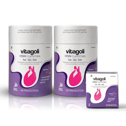 Image of Zero Sugar Biotin Gummies for Women – Pack of 2 with 10 Extra | Plant-Based Hair, Skin & Nail Beauty Support with Ketric