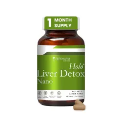 ZEROHARM Nano Liver Detox Supplement 800mg | Milk Thistle, Silymarin Extract, Dandelion & Turmeric | Supports Fatty Liver | Antioxidant Defense, Metabolism & Immune Function | 60 Tablets