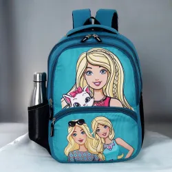 ZERUS Cute Doll Print Waterproof School Bag for Girls 21L