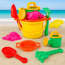 Zest 4 Toyz Beach Toy for Kids 7 pcs Sand Bucket Toy Kit for Boys & Girls Age 3+ 